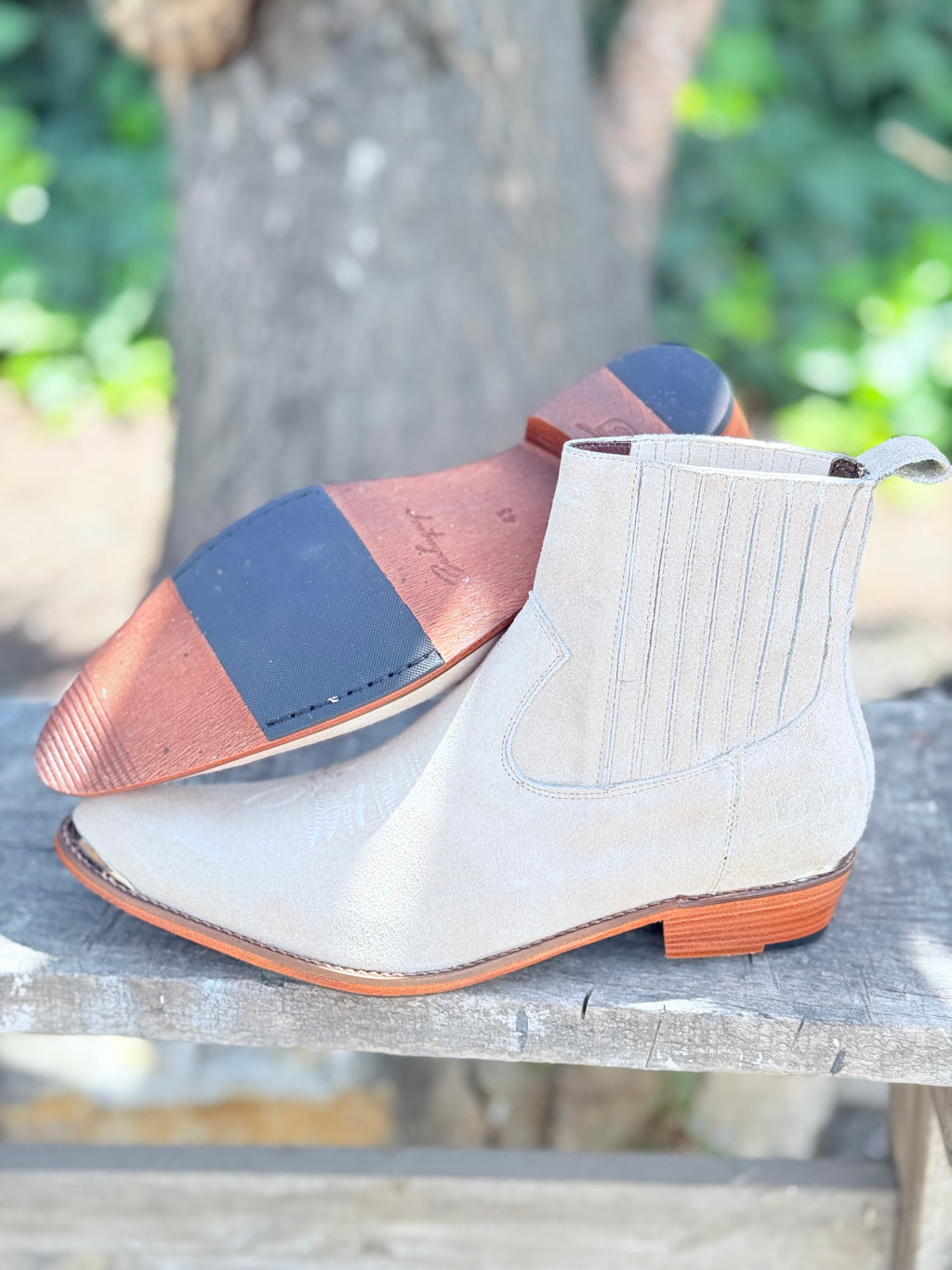 Botín Chelsie Gamuzado Beiges