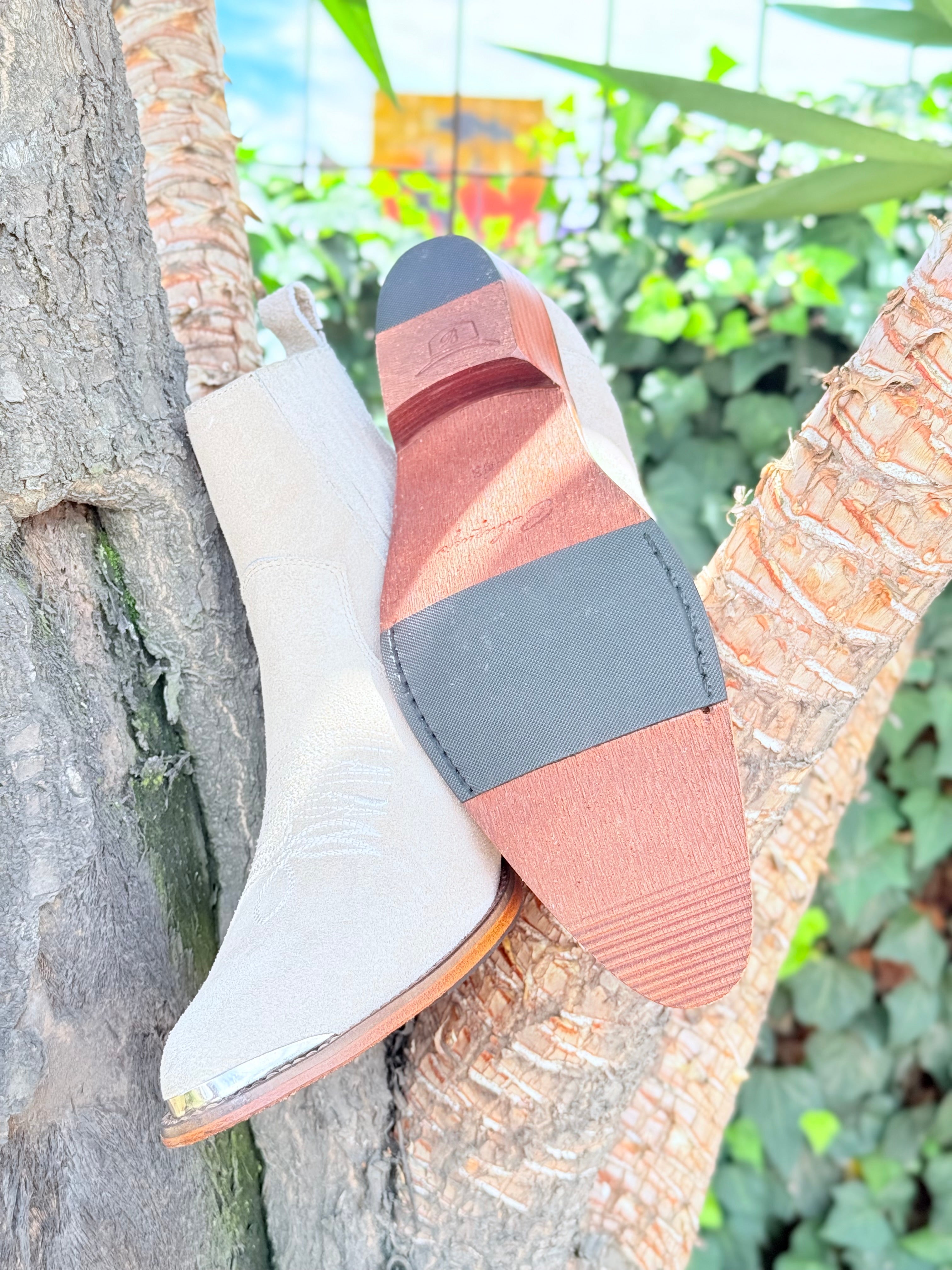 Botín Chelsie Gamuzado Beiges